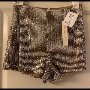 Lane 201 Sequin Festival Shorts
